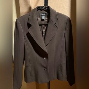 Rafaella Dark Brown Blazer Jacket for Women